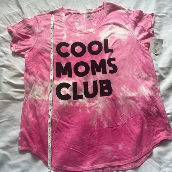 Pink and Black Tie-Dye Short Sleeve Tee - Picture 3 of 7